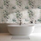 Foto tapeta - Statue of nature - plant motif with green leaves with grey patterns 300x210 | shoptok.hr