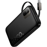 hoco. Powerbank 10000 mAh QC PD 20W s uvlačivim USB C kabelom Q51 crni | shoptok.hr