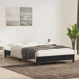 vidaXL posteljni okvir brez vzmetnice črna 120x210 cm žamet | Shoptok.si
