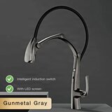 ELITE EDITION Futuristična kuhinjska armatura nove generacije | Pipa KSS1899 — Gunmetal siva — Da | Shoptok.si