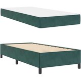  Krevetna konstrukcija Bijela i svijetlosiva 90 x 190 cm Baršun | shoptok.hr
