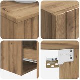  Set namještaja za kupaonicu 3 kom. Hrast artisan | shoptok.hr