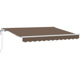 vidaXL Vlečna tenda Taupe 500 × 300 cm 100% poliester in aluminij, (5000252296) | Shoptok.si