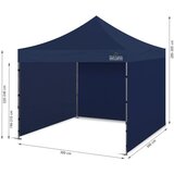  Komercijalni šator 300 x 300 cm tamnoplave boje | shoptok.hr