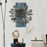 Wallxpert Rama de Oro -3 BlueBlack Decorative Wooden Wall Accessory Cene