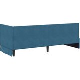 vidaXL kutni okvir kreveta s madracem plava 80 x 200 cm baršun | shoptok.hr