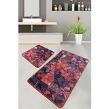  Monica multicolor bathmat set (2 pieces) Cene