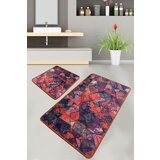  monica multicolor bathmat set (2 pieces) Cene