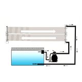  Solarna ploča za grijanje bazena 80 x 620 cm | shoptok.hr
