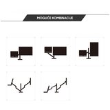 Nosac dvostruki stoni za LCD i notebook crni | ePonuda.com