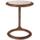 Zuiver Okrogla stranska mizica s kamnito mizno ploščo 41x45 cm Doppio – | Shoptok.si