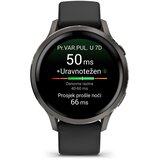 Garmin pametni sat Venu 4 41 mm, sivi s crnim silikonskim remenom | shoptok.hr