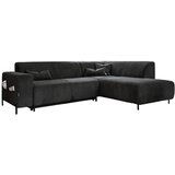 MID.YOU KOTNA SEDEŽNA GARNITURA, rebrasti žamet temno siva | Shoptok.si