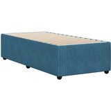 vidaXL Posteljni okvir moder 90x200 cm žamet, (21306673) | Shoptok.si