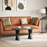  Noge za klub stolić u obliku slova X, 2 kom, crne, 38 x (42-43) cm, čelik | Eponuda.com