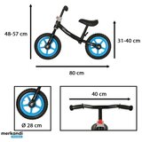 Trike fix bicikl bez pedala crno plavi | shoptok.hr