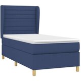  S oprugama i madracem plavi 90 x 190 cm od tkanine | shoptok.hr