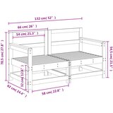  Kutne vrtne sofe 2 kom sive od masivne borovine | shoptok.hr