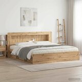  Glava kreveta s ormarićem Hrast artisan 180 cm | Shoptok.si