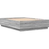  Okvir za krevet s LED svjetlima boja hrasta 140 x 200 cm drveni | Eponuda.com