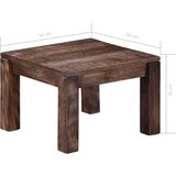 vidaXL Klubska mizica 50x50x35 cm trden mangov les | Shoptok.si