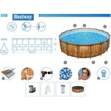Bestway bazenski set Wood (488x122cm) | Shoptok.si