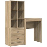  Stol s ladicama s policom s pohranom 2 pcs Sonoma hrast | shoptok.hr