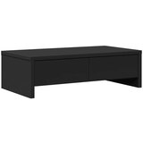 vidaXL Stalak za monitor s ladicama crni 50 x 27 x 15 cm drveni | shoptok.hr