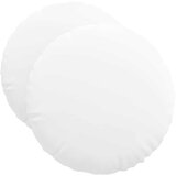  Jastučići za sjedenje 2 pcs Bijelo Ø50 x 19 cm tkanina | shoptok.hr