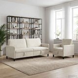  Set sofe s pohranom 2 kom. Krem Poliester 192 x 78 x 87 cm Cene