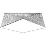 Nice Lamps Stropna svjetiljka u srebrnoj boji 45x45 cm Koma – Cijene