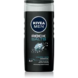 Nivea Men Rock Salt gel za prhanje za obraz, telo in lase 250 ml za moške