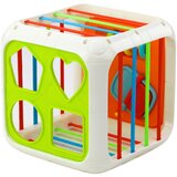  Senzorna igračka za bebe kocka sa sortiranje 15x15 - šarena | shoptok.hr