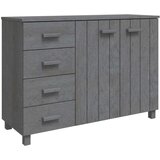  Komoda HAMAR tamnosiva 113 x 40 x 80 cm od masivne borovine | shoptok.hr