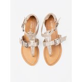 Shelvt Light beige sandals with a snakeskin motif | ePonuda.com
