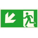Signal rute za izbjegavanje folija Izlaz u slučaju nužde s lijeve strane, dijagonalno prema dolje SafetyMarking 38.A102 | Eponuda.ba