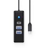 Orico USB-C hub s 3 vhodi, 2x USB-A, 1x USB-C, USB 3.0, 0.15m, črn, PWC2U-C3-015 Cene