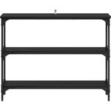  Konzolna miza Črni hrast 100 x 22,5 x 75 cm Konstruiran les, (5000201890) | Shoptok.si