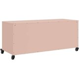 vidaXL TV ormarić ružičasti 100,5 x 39 x 43,5 cm hladno valjani čelik | shoptok.hr