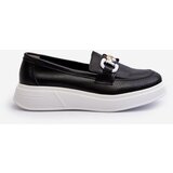 S. BARSKI Black Women's Leather Platform Moccasins S.Barski LR720 | shoptok.hr