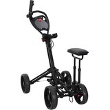 Golf Trolej s sjedištem Crna Aluminij Sklopivo | shoptok.hr