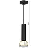  Luster na sajli DANTE 1xGU10/25W/230V crna/zlatna | Eponuda.com