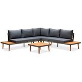 Bonami Selection siva vrtna zofa s strukturo iz akacijevega lesa lustio | Shoptok.si