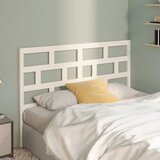  Uzglavlje za krevet bijelo 146 x 4 x 100 cm od masivne borovine | shoptok.hr