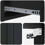 Stolna montirana na zid Crna 59 x 34 5 x 17 cm | shoptok.hr