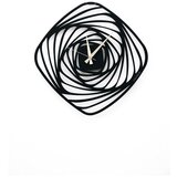 Pirudem crni metalni zidni sat Girdap, ⌀ 50 cm | shoptok.hr