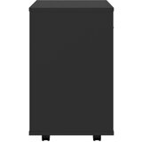  omarica na kolesih črna 46x36x59 cm iverna plošča, (20716428) | Shoptok.si