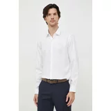 Calvin Klein Bombažna srajca moška, bela barva