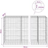  Gabion s žicom debljine 3 5 mm i mrežom 10x10 cm 750x100x150 cm - 100 cm 150 cm 750 cm | shoptok.hr