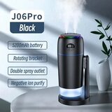 Venisymlis Aromaterapevtski Stroj Usb, Avtomobilski Vlažilec Zraka, Led Nočna Lučka, Tiha, 500 Ml, Pametni Vrtljivi Dvojni Vlažilec Zraka (Črn), (22060826) | Shoptok.si